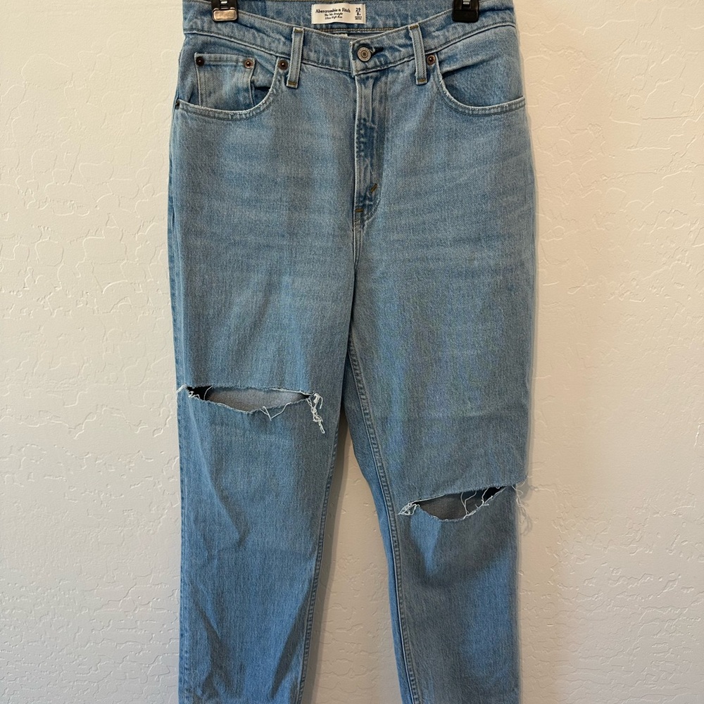 Abercrombie & Fitch curve love ultra high rise 90s straight jean